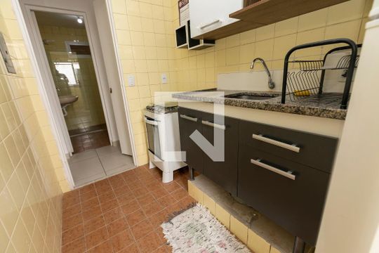 Cozinha/Área de serviço de apartamento à venda com 1 quarto, 37m² em Vila Itapura, Campinas