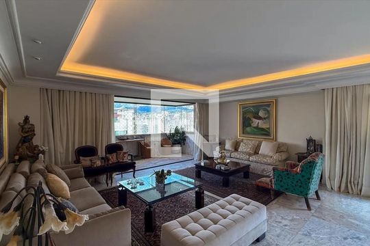 Sala de apartamento para alugar com 4 quartos, 280m² em Lourdes, Belo Horizonte