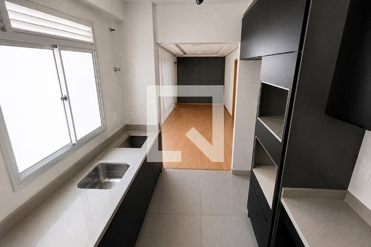 Sala/cozinha de apartamento à venda com 2 quartos, 45m² em Estância Velha, Canoas