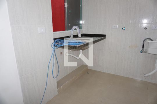 Sala/Cozinha de apartamento para alugar com 1 quarto, 40m² em Jardim Castilho, Embu das Artes