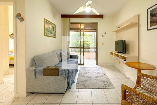 Sala de TV de apartamento para alugar com 2 quartos, 100m² em Jurerê, Florianópolis