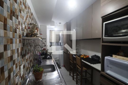 Cozinha e Área de Serviço de apartamento à venda com 1 quarto, 43m² em Centro, Canoas