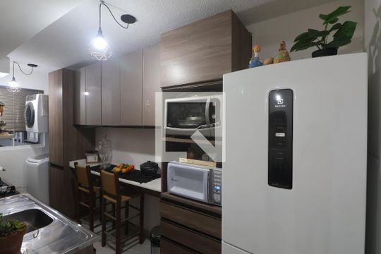 Cozinha e Área de Serviço de apartamento à venda com 1 quarto, 43m² em Centro, Canoas