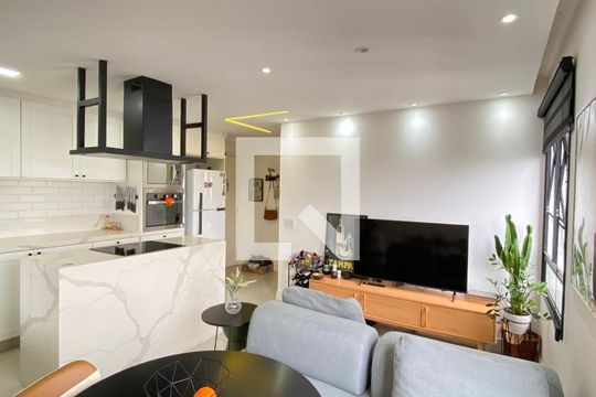 Sala - Cozinha de kitnet/studio à venda com 1 quarto, 35m² em Presidente Altino, Osasco