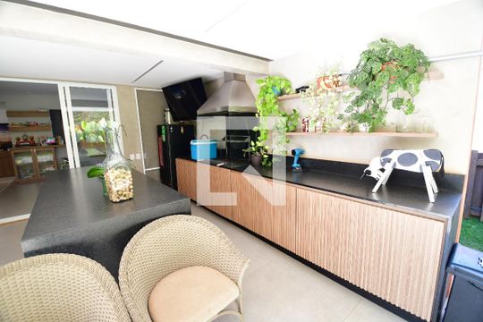 Varanda gourmet de casa de condomínio à venda com 3 quartos, 205m² em Jardim do Sol, Campinas