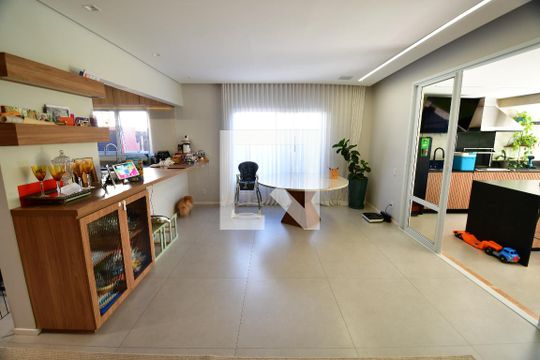 Sala de casa de condomínio à venda com 3 quartos, 205m² em Jardim do Sol, Campinas