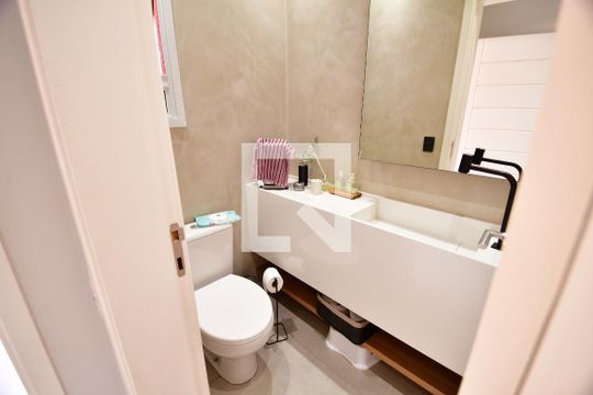 Lavabo de casa de condomínio à venda com 3 quartos, 205m² em Jardim do Sol, Campinas