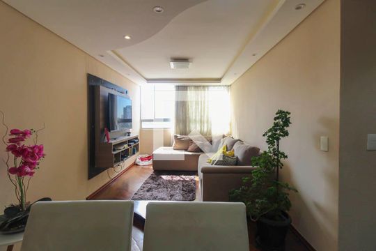 Sala de apartamento à venda com 2 quartos, 77m² em Jardim Independência (são Paulo), São Paulo