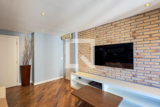 Sala de apartamento para alugar com 1 quarto, 86m² em Cidade Monções, São Paulo