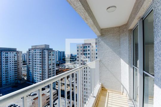 Varanda da Sala de apartamento para alugar com 2 quartos, 43m² em Vila Itapegica, Guarulhos