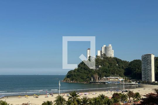 Vista da Sala de apartamento para alugar com 3 quartos, 158m² em Itararé, São Vicente
