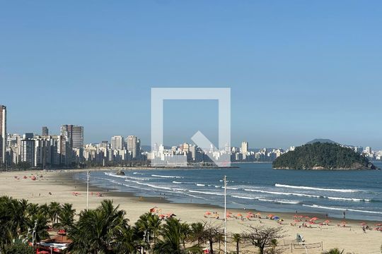 Vista da Sala de apartamento para alugar com 3 quartos, 158m² em Itararé, São Vicente