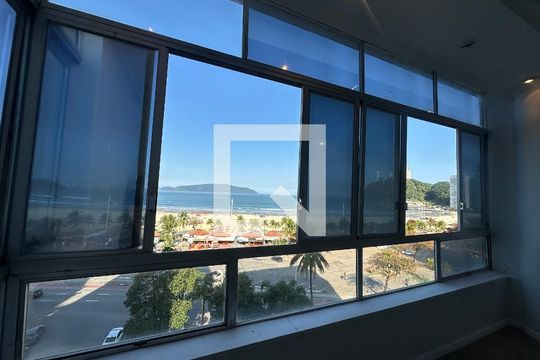Vista da Sala de apartamento para alugar com 3 quartos, 158m² em Itararé, São Vicente