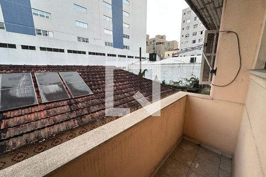 Varanda da Sala de apartamento para alugar com 1 quarto, 42m² em Centro, São Vicente