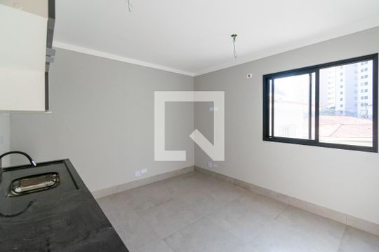 Sala/Cozinha de apartamento para alugar com 1 quarto, 28m² em Jardim Oriental, São Paulo