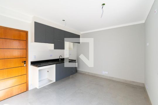 Sala/Cozinha de apartamento para alugar com 1 quarto, 28m² em Jardim Oriental, São Paulo