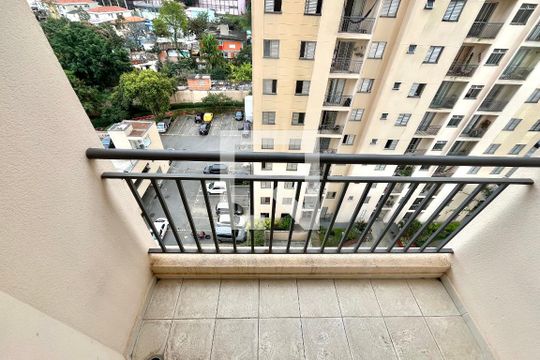Varanda da sala de apartamento à venda com 2 quartos, 48m² em Parque Jabaquara, São Paulo