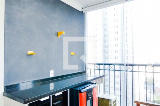 Varanda da Sala de apartamento para alugar com 1 quarto, 65m² em Vila Augusta, Guarulhos