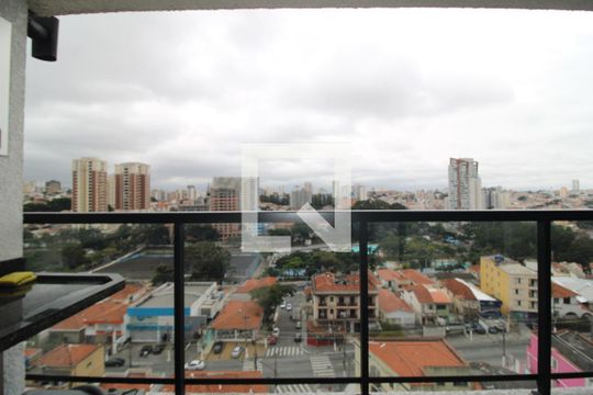 Sala / Cozinha - Varanda de apartamento para alugar com 1 quarto, 29m² em Jardim São Paulo, São Paulo