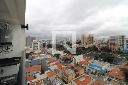 Sala / Cozinha - Varanda de apartamento para alugar com 1 quarto, 29m² em Jardim São Paulo, São Paulo