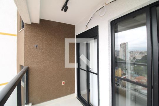 Sala / Cozinha - Varanda de apartamento para alugar com 1 quarto, 29m² em Jardim São Paulo, São Paulo