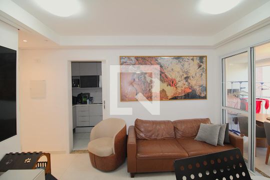 Sala / Cozinha de apartamento para alugar com 2 quartos, 63m² em Parque Sao Domingos, São Paulo