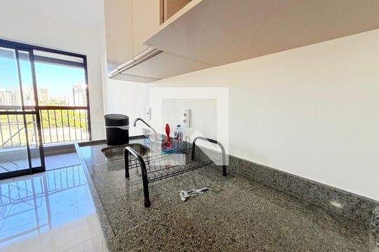 Sala/cozinha  de apartamento para alugar com 2 quartos, 59m² em Brooklin, São Paulo