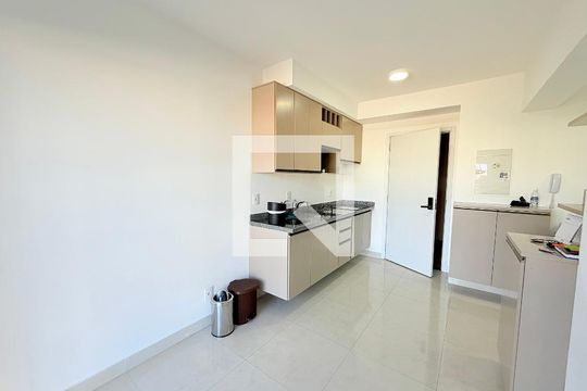 Sala/cozinha  de apartamento para alugar com 2 quartos, 59m² em Brooklin, São Paulo
