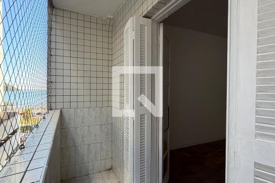 Varanda da Sala de apartamento para alugar com 2 quartos, 87m² em Aparecida, Santos