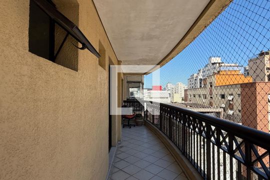 Varanda de apartamento para alugar com 2 quartos, 150m² em Ponta da Praia, Santos