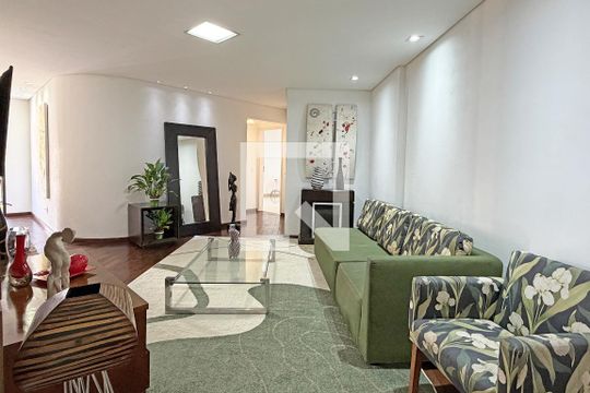 Sala de apartamento para alugar com 2 quartos, 150m² em Ponta da Praia, Santos