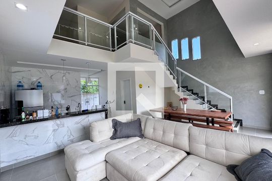 Sala de casa de condomínio à venda com 3 quartos, 180m² em Vargem Grande, Rio de Janeiro