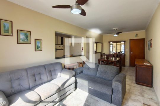 Sala de apartamento para alugar com 1 quarto, 66m² em Vila Tupi, Praia Grande
