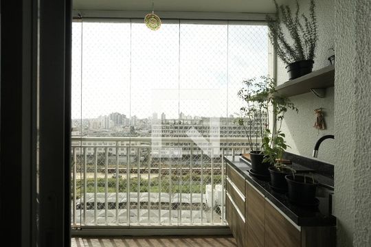 Varanda da Sala de apartamento à venda com 2 quartos, 73m² em Jardim, Santo André