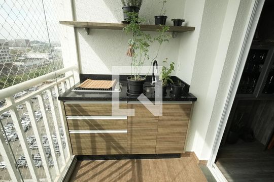 Varanda da Sala de apartamento à venda com 2 quartos, 73m² em Jardim, Santo André