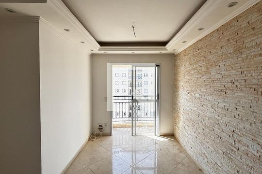 Sala - Sala de Jantar  de apartamento para alugar com 3 quartos, 66m² em Vila Curuçá, Santo André