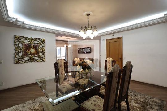 Sala de apartamento para alugar com 3 quartos, 130m² em Vila Assunção, Santo André