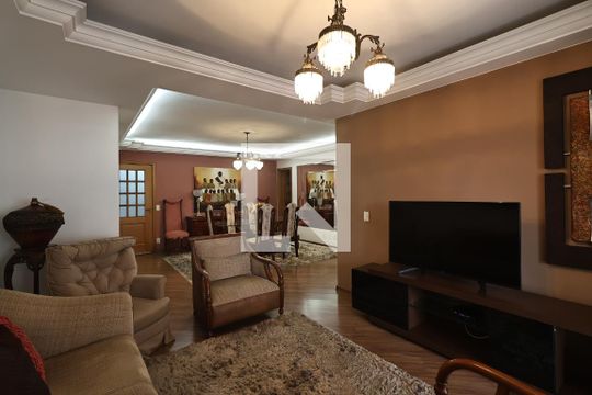 Sala de apartamento para alugar com 3 quartos, 130m² em Vila Assunção, Santo André
