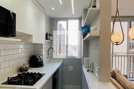 Cozinha  de apartamento para alugar com 2 quartos, 42m² em Jardim Jaú (zona Leste), São Paulo