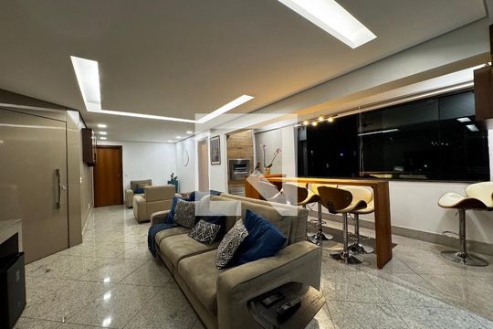 Sala de apartamento à venda com 4 quartos, 170m² em Silveira, Belo Horizonte
