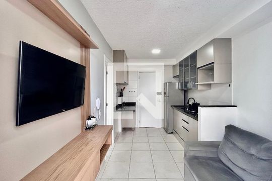 Sala/Cozinha de apartamento para alugar com 1 quarto, 36m² em Belenzinho, São Paulo