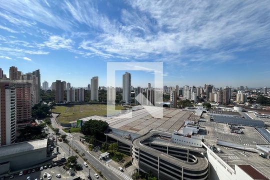Vista da Sacada de kitnet/studio para alugar com 1 quarto, 45m² em Jardim Analia Franco, São Paulo