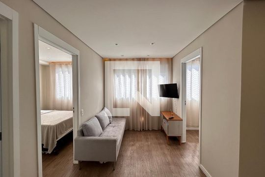 Sala de apartamento para alugar com 2 quartos, 34m² em Jardim Caravelas, São Paulo