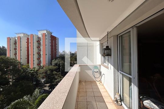Varanda da Sala de apartamento para alugar com 2 quartos, 93m² em Jardim Taquaral, São Paulo