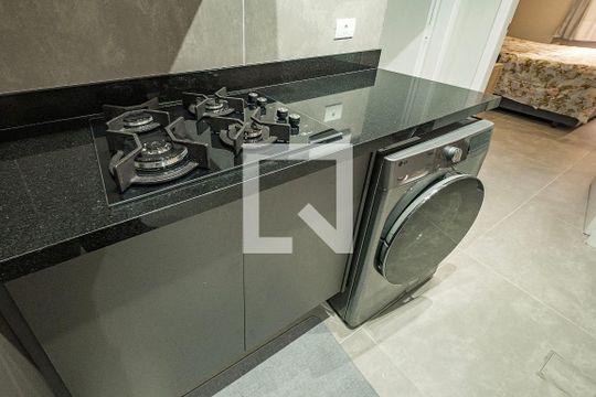 Sala/Cozinha de apartamento para alugar com 1 quarto, 41m² em Jardim Paulista, São Paulo