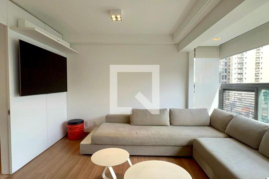 Sala de apartamento à venda com 1 quarto, 78m² em Jardim Paulista, São Paulo