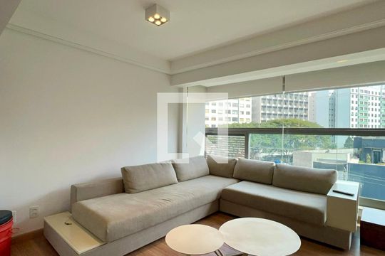 Sala de apartamento à venda com 1 quarto, 78m² em Jardim Paulista, São Paulo