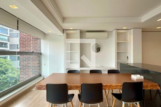 Sala de Jantar de apartamento à venda com 1 quarto, 78m² em Jardim Paulista, São Paulo