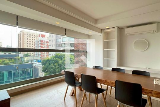 Sala de Jantar de apartamento à venda com 1 quarto, 78m² em Jardim Paulista, São Paulo