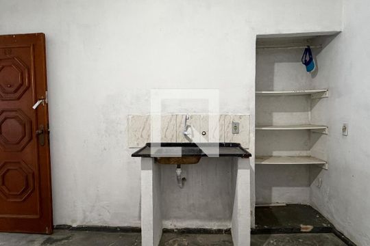 Sala/Quarto/Cozinha de casa de condomínio para alugar com 1 quarto, 35m² em Estuário, Santos